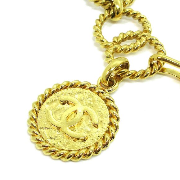 CHANEL CC Logos Charm Gold Chain Belt Accessories - Picture 2 of 5